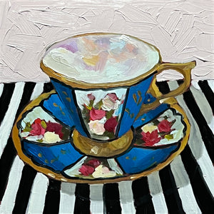 2918: Tea Time Stripes & Flowers (Mugs and More Art)