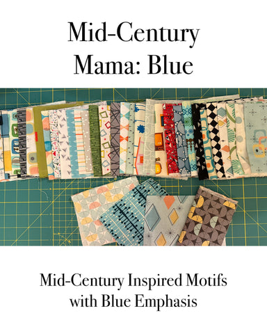 Fabric Pack: Mid-Century Mama - Blue
