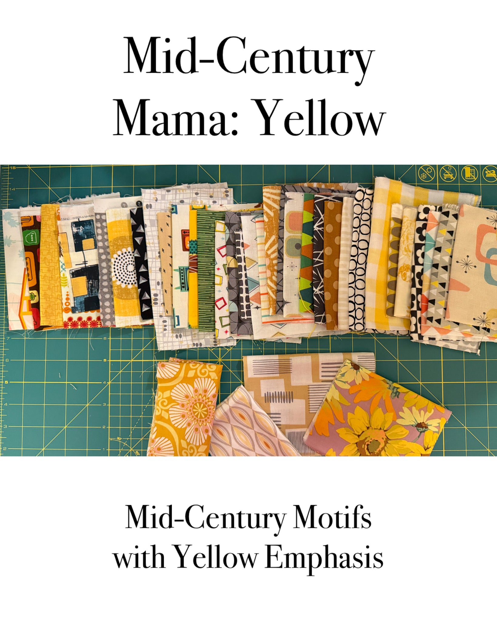 Fabric Pack: Mid-Century Mama: Yellow