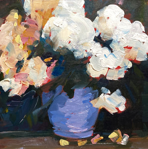 1683: Study of Still Life with White Peonies and Other Flowers by Edouard Manet